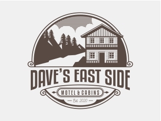 Dave’s East Side Motel & Cabins logo design by Eko_Kurniawan
