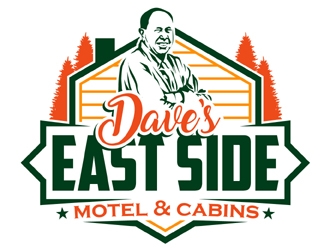 Dave’s East Side Motel & Cabins logo design by MAXR