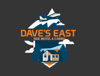 Dave’s East Side Motel & Cabins logo design by czars