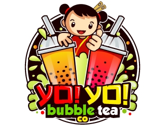 Yo! Yo! Bubble Tea logo design by LucidSketch