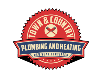 Town & Country Plumbing and Heating logo design by Kruger