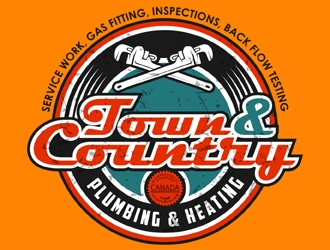 Town & Country Plumbing and Heating logo design by MAXR