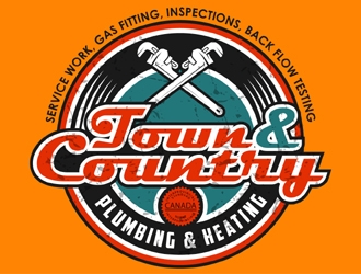 Town & Country Plumbing and Heating logo design by MAXR