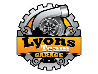 Lyons Team Garage logo design by Suvendu