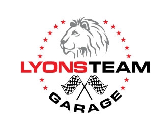 Lyons Team Garage logo design by REDCROW