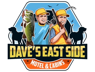 Dave’s East Side Motel & Cabins logo design by Suvendu