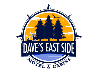Dave’s East Side Motel & Cabins logo design by ProfessionalRoy
