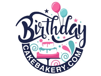 BirthdayCakeBakery.com logo design by DreamLogoDesign