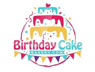 BirthdayCakeBakery.com logo design by DreamLogoDesign