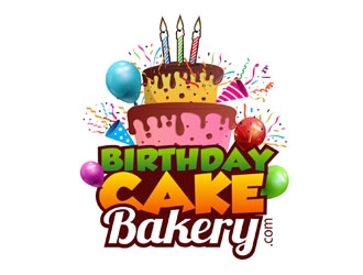 BirthdayCakeBakery.com logo design by DreamLogoDesign