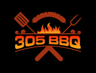 305 BBQ logo design by almaula