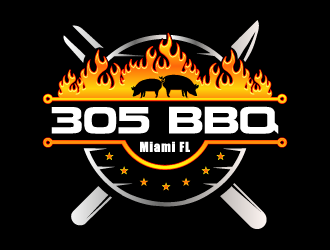 305 BBQ logo design by Ultimatum