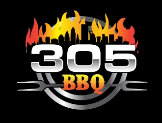 305 BBQ logo design by AamirKhan