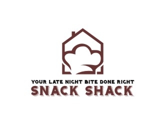 Your Late Night Bite Done Right  Snack Shack logo design by sabyan