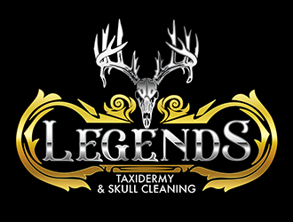 Legends Taxidermy & Skull Cleaning logo design by 3Dlogos