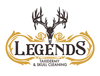 Legends Taxidermy & Skull Cleaning logo design by 3Dlogos