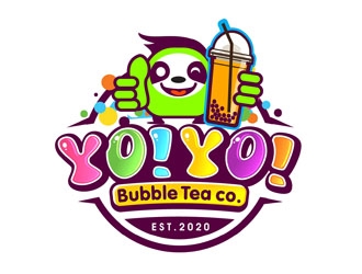 Yo! Yo! Bubble Tea logo design by DreamLogoDesign