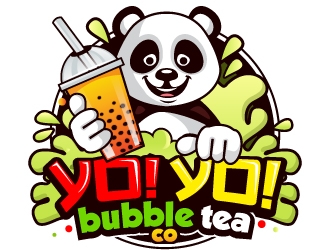 Yo! Yo! Bubble Tea logo design by LucidSketch