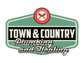 Town & Country Plumbing and Heating logo design by Kruger