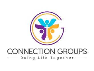 Connection Groups logo design by Rassum