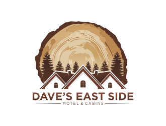Dave’s East Side Motel & Cabins logo design by bang_buncis