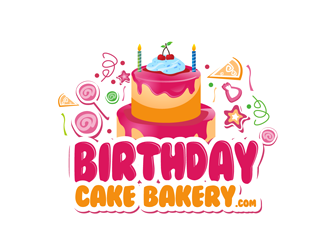 BirthdayCakeBakery.com logo design by enzidesign