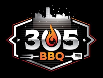 305 BBQ logo design by REDCROW