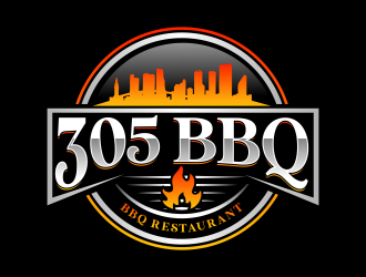 305 BBQ logo design by jm77788