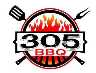 305 BBQ logo design by jaize