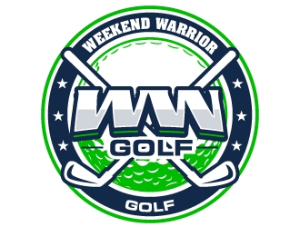 Weekend Warrior Golf logo design by Suvendu