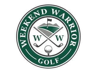 Weekend Warrior Golf logo design by Benok