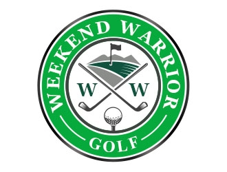 Weekend Warrior Golf logo design by Benok