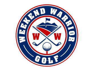 Weekend Warrior Golf logo design by Benok
