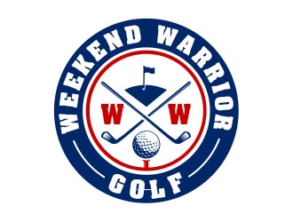 Weekend Warrior Golf logo design by Benok
