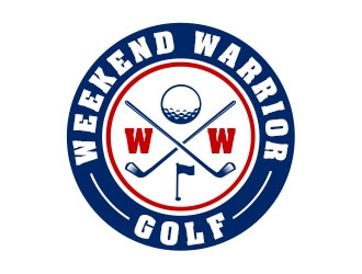 Weekend Warrior Golf logo design by Benok