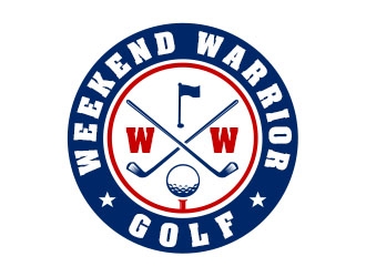 Weekend Warrior Golf logo design by Benok
