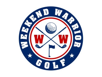 Weekend Warrior Golf logo design by Benok