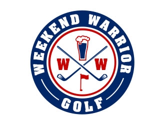 Weekend Warrior Golf logo design by Benok