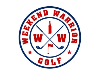 Weekend Warrior Golf logo design by Benok