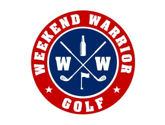 Weekend Warrior Golf logo design by Benok