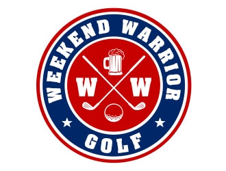 Weekend Warrior Golf logo design by Benok