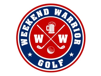 Weekend Warrior Golf logo design by Benok