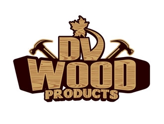 DV Wood Products logo design by DreamLogoDesign