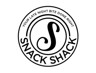Your Late Night Bite Done Right  Snack Shack logo design by sabyan