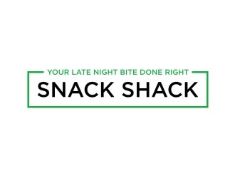 Your Late Night Bite Done Right  Snack Shack logo design by sabyan