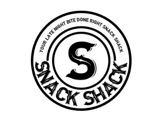 Your Late Night Bite Done Right  Snack Shack logo design by sabyan