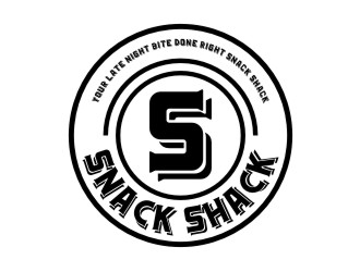 Your Late Night Bite Done Right  Snack Shack logo design by sabyan
