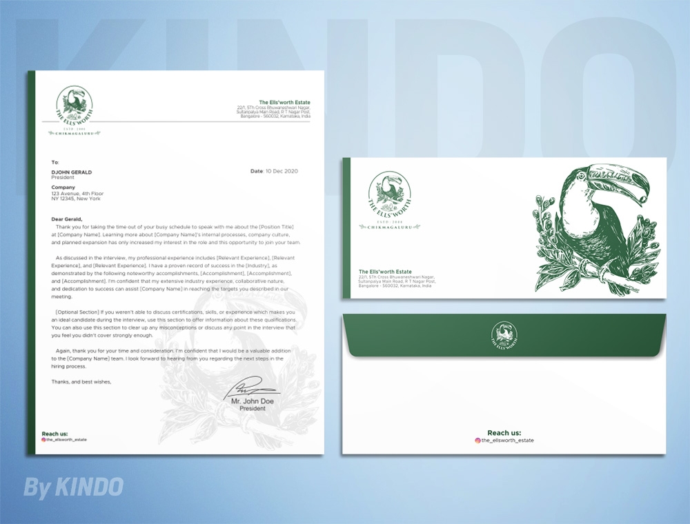 The Ellsworth logo design by Kindo