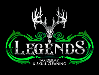 Legends Taxidermy & Skull Cleaning logo design by 3Dlogos
