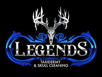 Legends Taxidermy & Skull Cleaning logo design by 3Dlogos